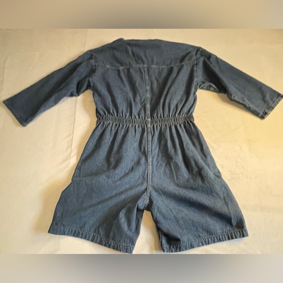 Vintage Dreams Denim Jumpsuit romper Jean Medium pockets! - Picture 6 of 10